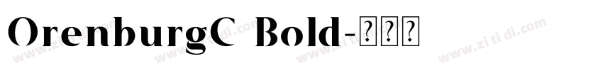 OrenburgC Bold字体转换